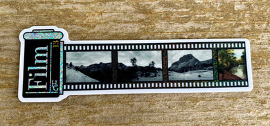 A roll of film showing images of Zion National Park